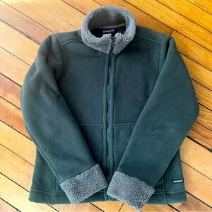 VINTAGE PATAGONIA Synchilla Windzone Full Zip Dark Green Jacket Small